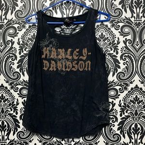 Harley Davidson tank top open back design size M
